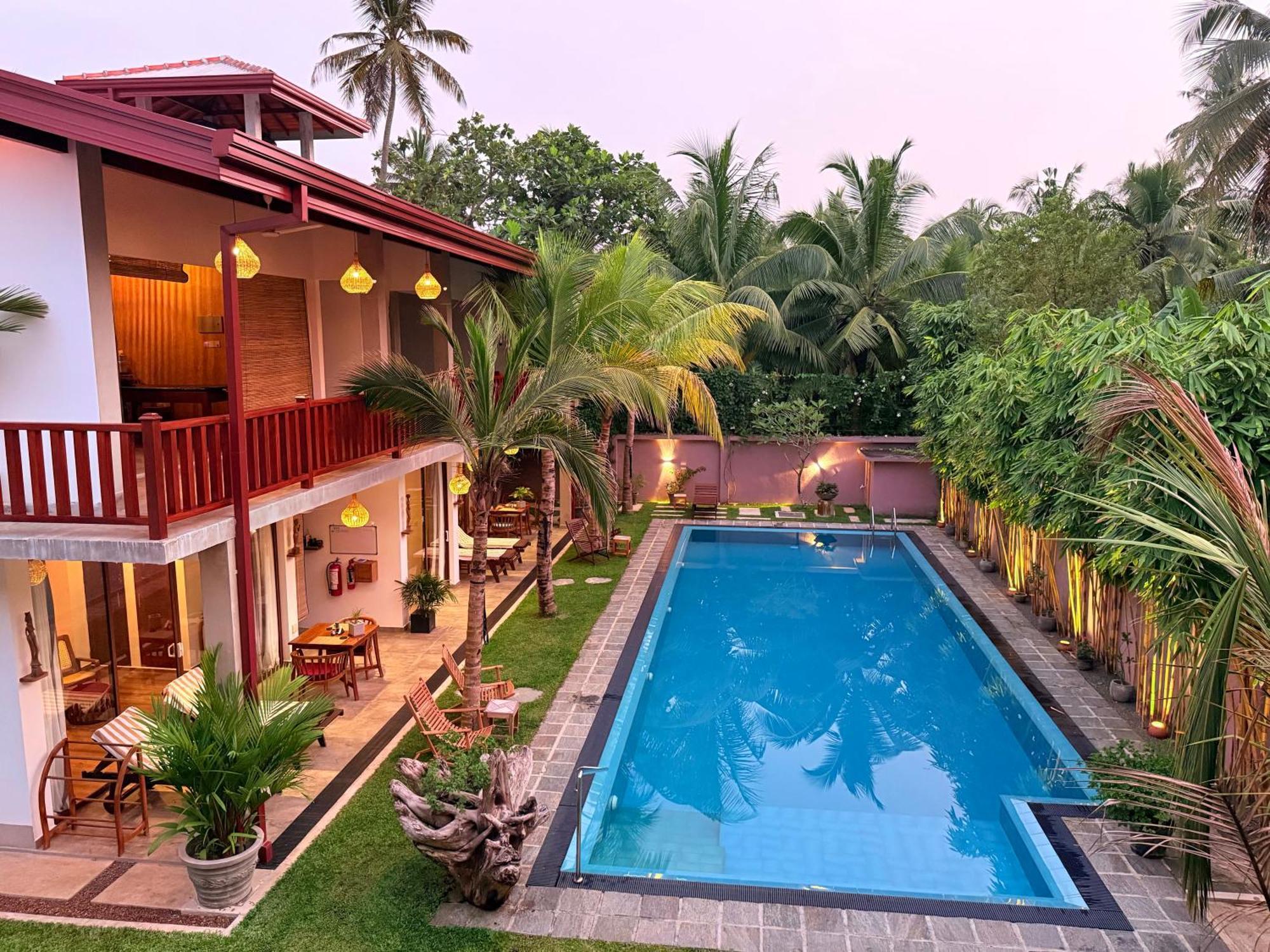 Sri Palms Bed and Breakfast Kosgoda Buitenkant foto